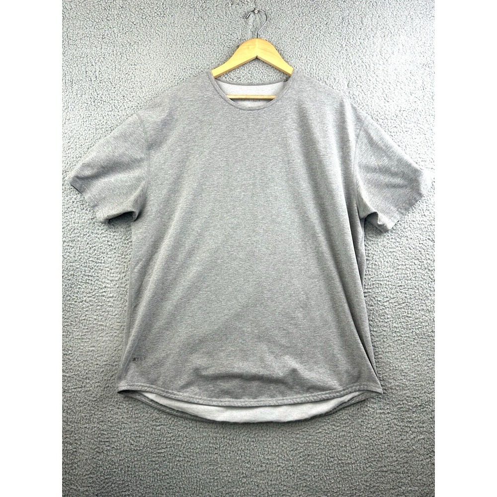 Bylt Premium Basics Performance T Shirt Mens Gray Short Sleeve Shirt Large